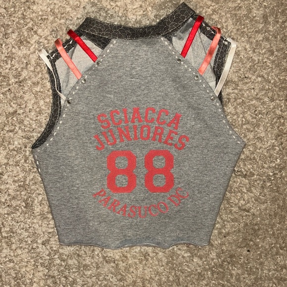 NWT Parasuco Denim Cult Black LDS Sleeveless Top - Picture 5 of 7